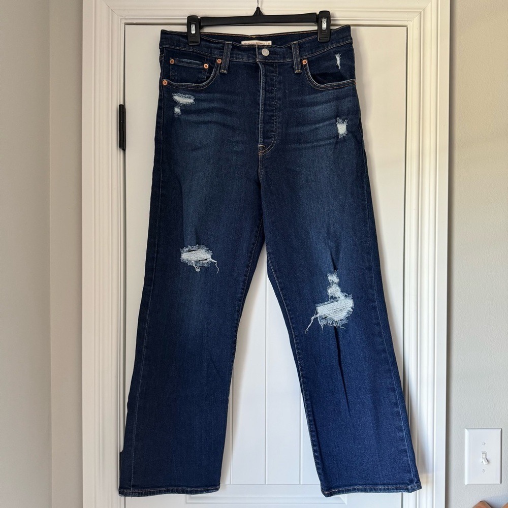 Levi's Ribcage Straight Leg Ankle Jeans Size 31
